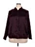 Lane Bryant Solid Burgundy Track Jacket Size 18 - 20 Plus - photo 1