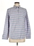 L.L.Bean Stripes Blue Long Sleeve Button-Down Shirt Size M - photo 1