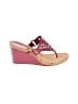 Coach Burgundy Wedges Size 8 - photo 1