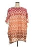 Catherines 100% Polyester Orange Kimono Size 4X - photo 2