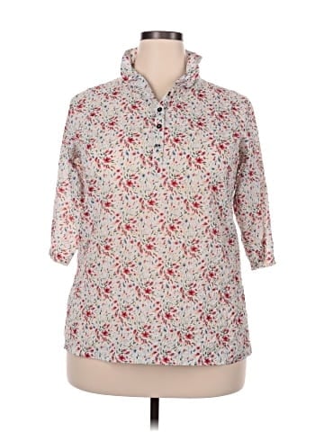 Assorted Brands 3/4 Sleeve Button-Down Shirt (view 1)