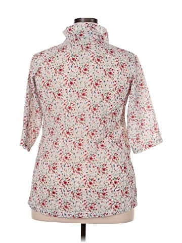 Assorted Brands 3/4 Sleeve Button-Down Shirt (view 2)