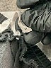BCBGeneration Solid Black Dress Pants Size M - photo 6