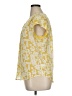 Fun2Fun 100% Polyester Yellow Short Sleeve Blouse Size XL - photo 5
