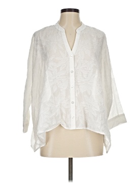 Black Label By Chico's 3/4 Sleeve Button Down Shirt
