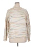 J.Crew Factory Store Metallic Ivory White Pullover Sweater Size XL - photo 1