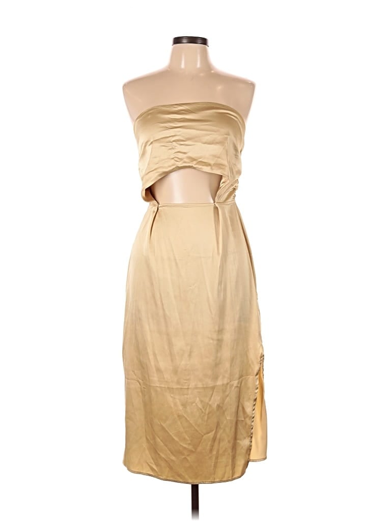 Pre-owned Danielle Bernstein Cocktail Dress In Yellow