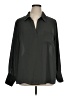 Pleione 100% Polyester Black Long Sleeve Blouse Size 1X - photo 1