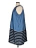 Ann Taylor LOFT 100% Polyester Stripes Blue Casual Dress Size XL - photo 5