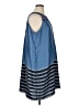 Ann Taylor LOFT 100% Polyester Stripes Blue Casual Dress Size XL - photo 4