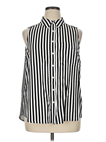 Jane and Delancey Sleeveless Button-Down Shirt (view 1)