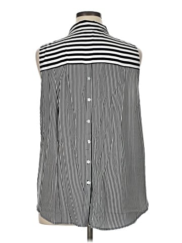 Jane and Delancey Sleeveless Button-Down Shirt (view 2)