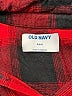 Old Navy 100% Cotton Plaid Red Long Sleeve Button-Down Shirt Size S (kids) - photo 3