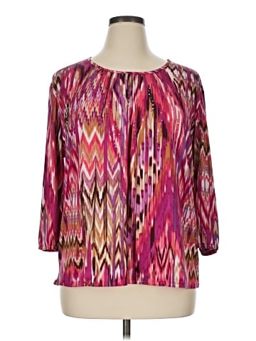 N Touch 3/4 Sleeve Blouse (view 1)