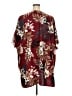 Catherines 100% Polyester Burgundy Kimono Size 4X - photo 2