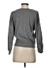 Line & Dot Gray Long Sleeve Top Size S - photo 2