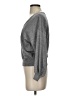 Line & Dot Gray Long Sleeve Top Size S - photo 5