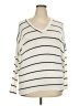 Charlotte Avery Stripes Ivory Pullover Sweater Size XXL (estimated) - photo 1