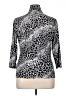 Chaus Animal Print Silver 3/4 Sleeve Blouse Size XL - photo 2