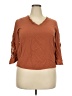 Rusttydustty 100% Viscose Brown 3/4 Sleeve Top Size XXL - photo 1