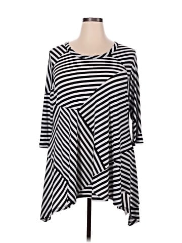 Woman Within 3/4 Sleeve Top (view 1)