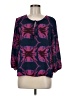 Collective Concepts 100% Polyester Purple 3/4 Sleeve Blouse Size M - photo 1