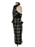 Bebe Plaid Gray Cocktail Dress Size 0 - photo 5