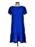 DKNY Solid Blue Casual Dress Size 10 - photo 1