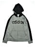Adidas 100% Polyester Gray Zip Up Hoodie Size 14 - 16 - photo 1