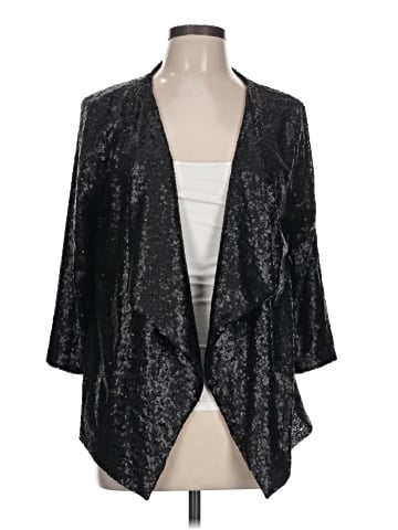 Black Saks Fifth Avenue Cardigan (view 1)