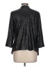 Black Saks Fifth Avenue 100% Polyester Black Cardigan Size L - photo 2