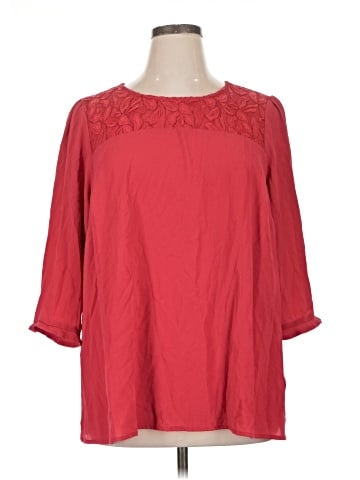 Lane Bryant Outlet 3/4 Sleeve Blouse (view 1)
