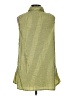 Assorted Brands Stripes Yellow Sleeveless Button-Down Shirt Size M - photo 2