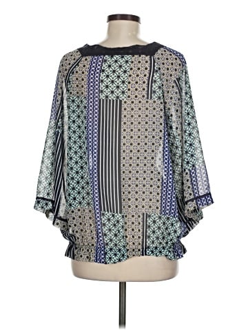 Nine West Vintage America 3/4 Sleeve Blouse (view 2)