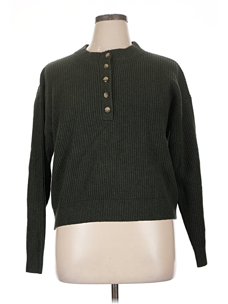 Pre-owned Gap Pullover Sweater In Green