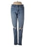 Just Black Hearts Blue Jeans Size 26 waist - photo 1
