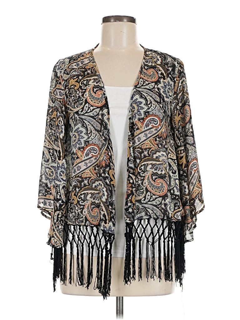 Pre-owned En Creme Kimono In Gray