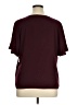 Nine West 100% Polyester Burgundy Short Sleeve Blouse Size XL - photo 2