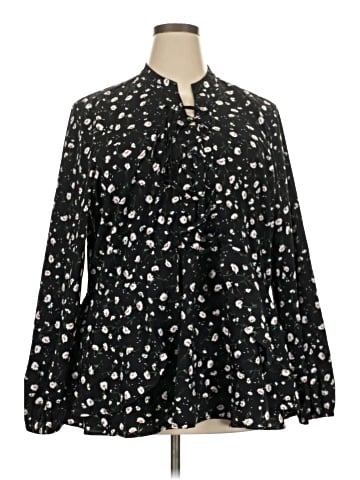 Lane Bryant Long Sleeve Blouse (view 1)