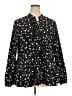 Lane Bryant 100% Polyester Black Long Sleeve Blouse Size 22 - photo 1