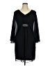Connected Apparel 100% Polyester Black Cocktail Dress Size 16 - photo 1