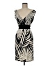 Max and Cleo Graphic Tan Cocktail Dress Size 8 - photo 1