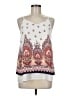 Papermoon 100% Polyester White Sleeveless Blouse Size M - photo 1