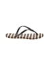 Assorted Brands Stripes Gray Flip Flops Size 4 - 5 - photo 1