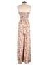 Charlotte Russe Paisley Tan Jumpsuit Size M - photo 2