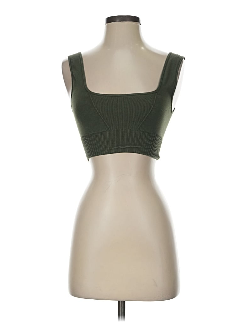 Pre-owned Fp Movement Tube Top Green Strapless Neckline Tops