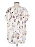 Kori America 100% Polyester Floral White Short Sleeve Blouse Size S - photo 2
