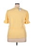 Torrid Yellow Short Sleeve Top Size 2X Plus (2) - photo 2