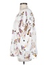 Kori America 100% Polyester Floral White Short Sleeve Blouse Size S - photo 5