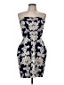 Buttons 100% Polyester Blue Cocktail Dress Size L - photo 1